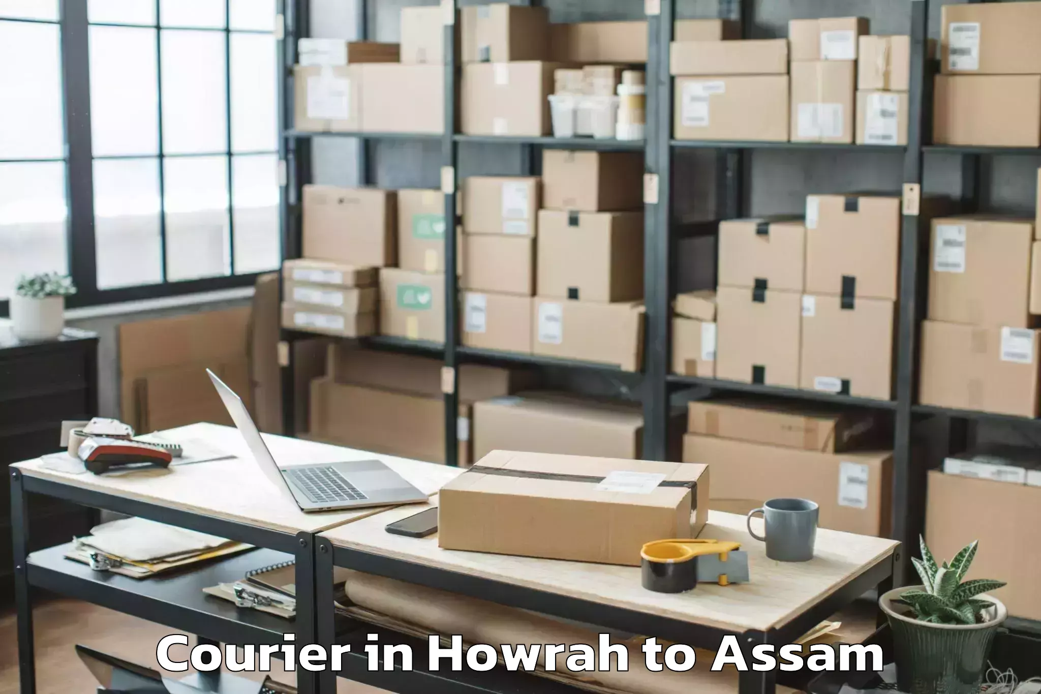 Book Howrah to Howraghat Courier Online